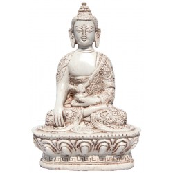 Statuette blanche bouddha