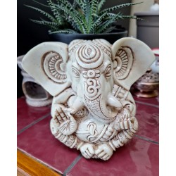 statuette blanche Ganesh